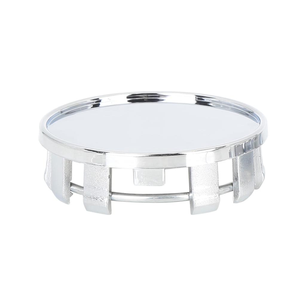 Uxcell Universal Wheel Center Hub Caps, 54mm Outer Diameter, 9 Clips, Protector, Silver Tone, 4 Pieces