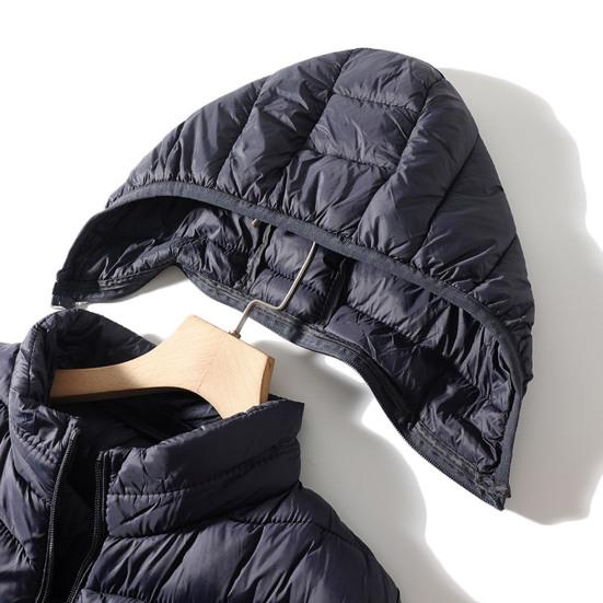 Men Winter Waistcoat Hooded Sleeveless Zipper Closure Vest Coat with Pockets Solid Color Casual Cotton Waistcoat