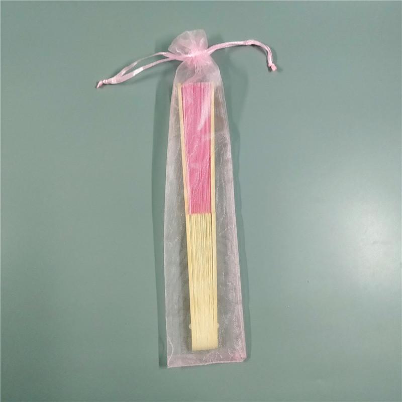 White Handheld Fans Cloth Fans Bamboo Folding Fans for Wedding Decoration, Church Wedding Gifts, Party Favors, DIY Decoration