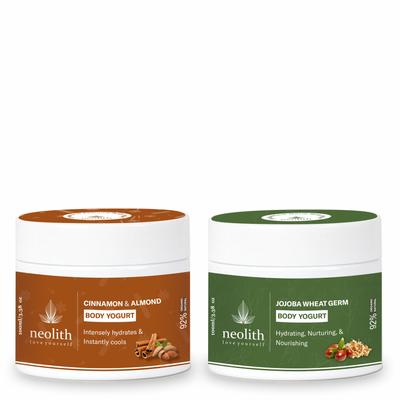 Cinamon Almond Body Yogurt + Jojoba Wheatgerm Body Yogurt Combo Pack