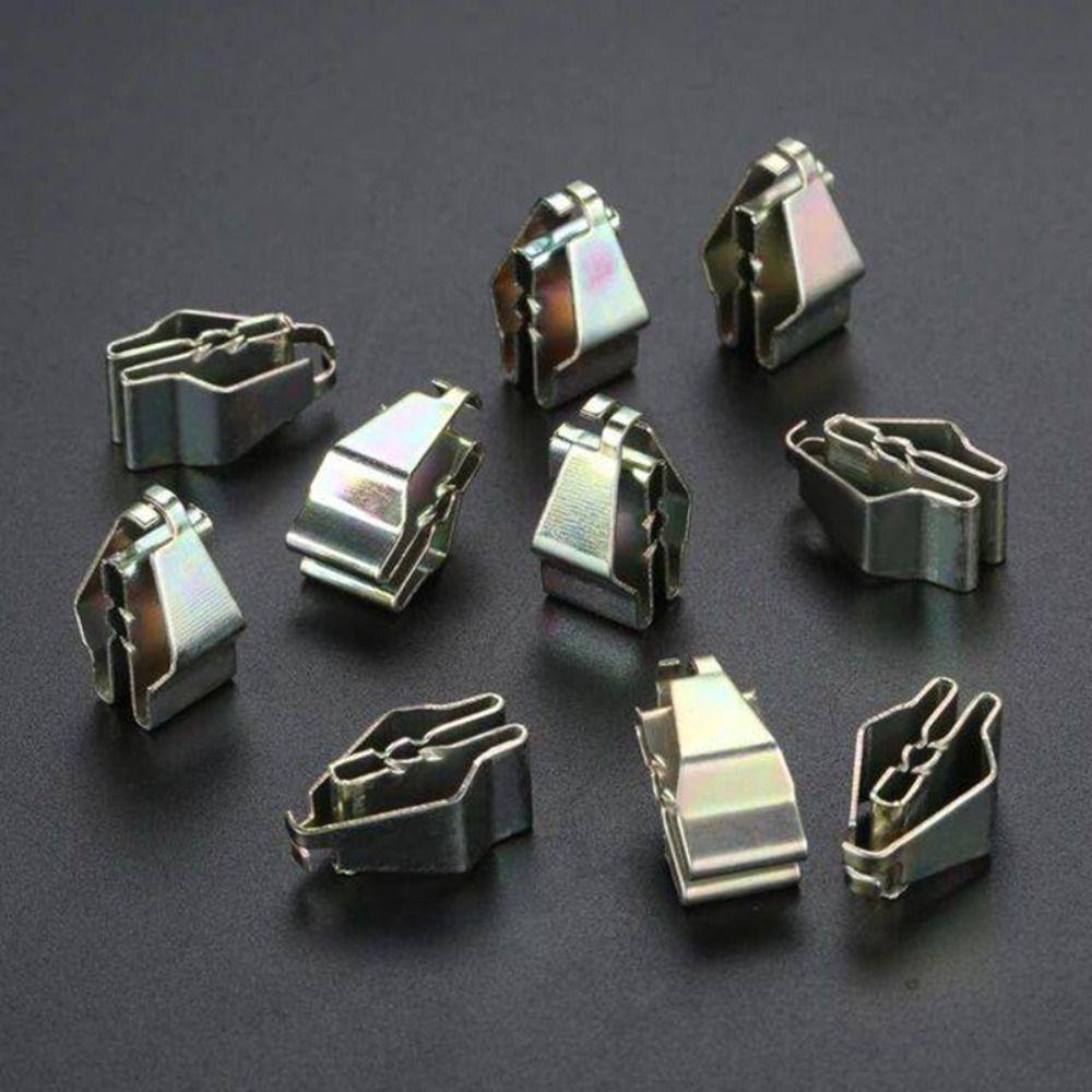 10PCS U Type Car Interior Door Trim Panel Clip Metal U Type Metal Clips Fastener   Automotive