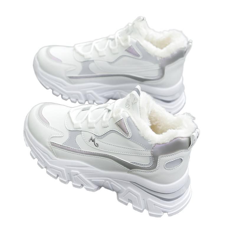 Snow boots velvet student dad shoes autumn and winter new sports warm cotton shoes