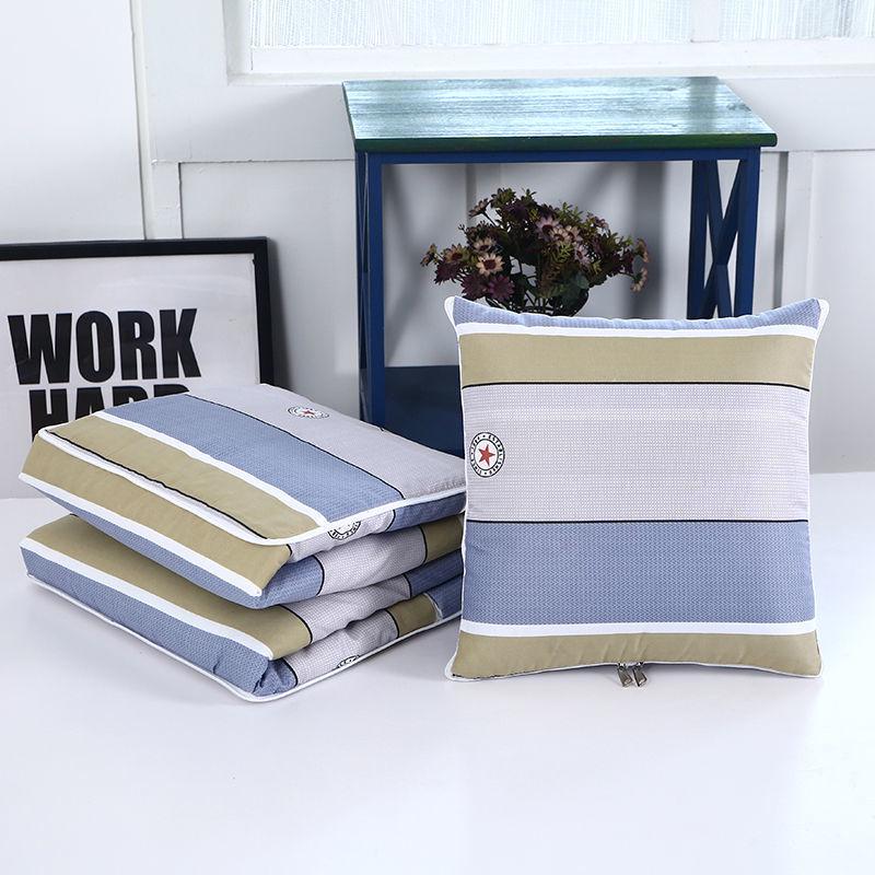 Foldable Multifunctional Nap Cushion: Pillow & Blanket for Car & Office