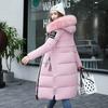 Women's Down Parkas Winter Jacket Big Fur Collar Thick Slim Coat Fashion Hooded Cotton Outerwear Long Winter Women Coat