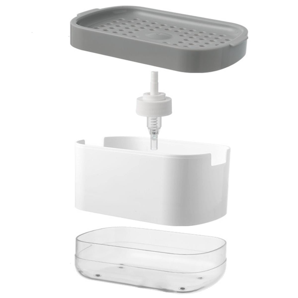 

Dishwashing liquid dispensers kitchen soap dispensers dish soap dispenser kitchen detergent large capacity sink automatic home S білий