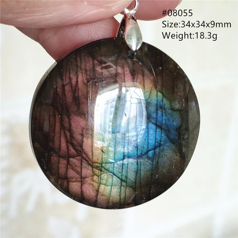 Pendentif en labradorite bleue naturelle pour femme, perles en labradorite verte, collier goutte d'eau pour homme et femme, bijoux en cristal AAAAAAAAA