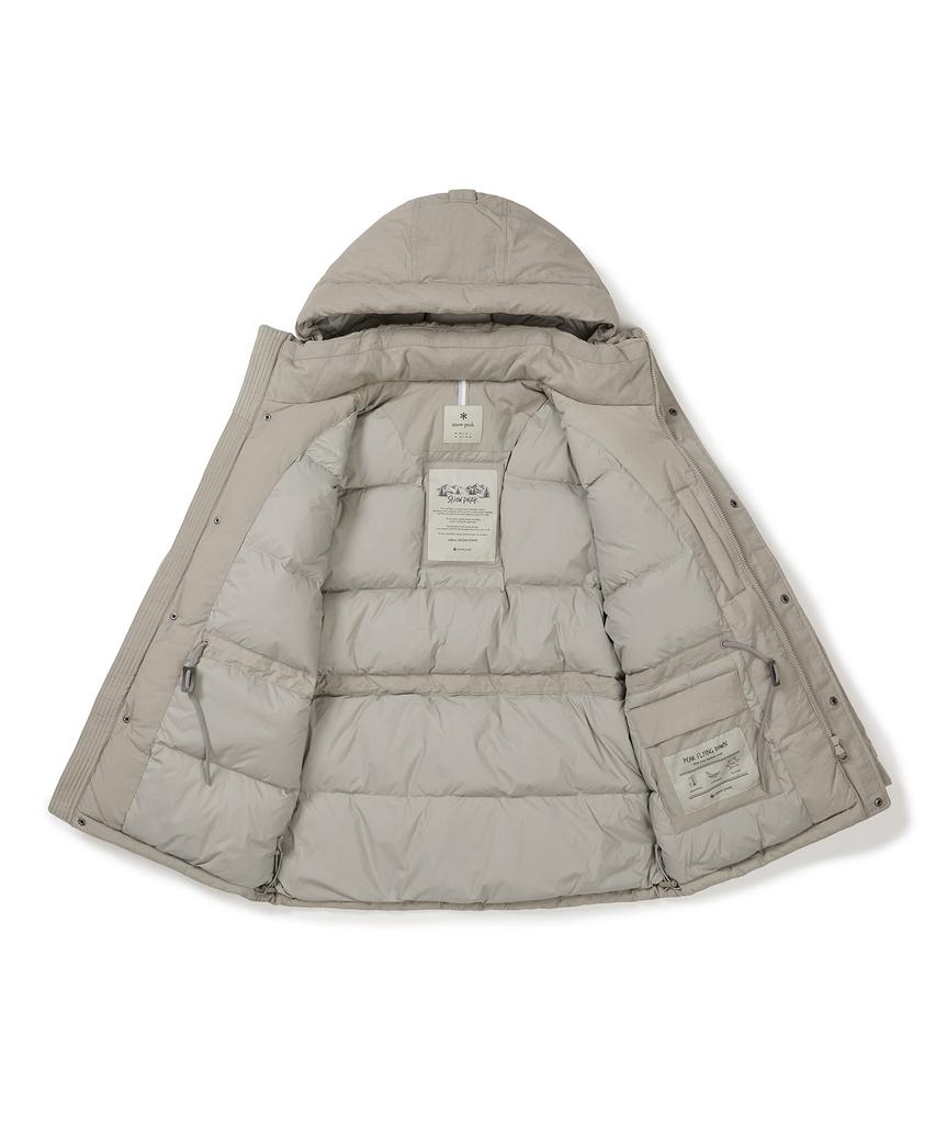 Snowpeak Apparel Land Hood Heavy Down Jacket (S24Wmtdj30) Beige Gray