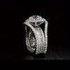1Pc Fashion Exquisite Fashion Synthetic Zircon Square Ring, Engagement and Proposal Ring