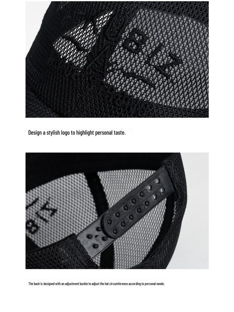 Unisex Summer Mesh Sun Hat: Breathable, Adjustable, Soft Top Baseball Cap for Youth