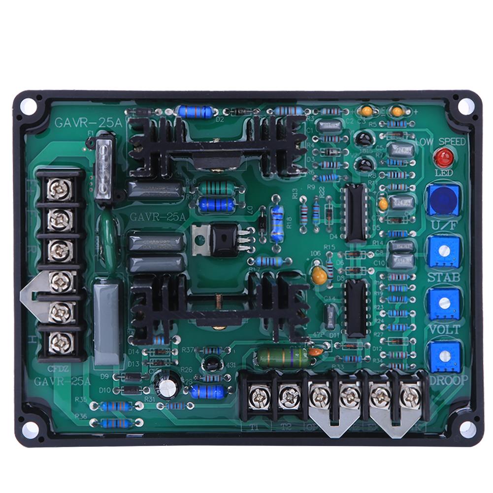 Automatic Voltage Regulator 1 Phase 2 Wires for Brushless Generator Set AVR GAVR 25A
