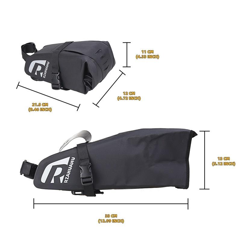 Bike Waterproof Bicycle Saddle Bag Reflective Large Capacity Foldable Tail Rear Bag Cycling MTB Trunk Pannier