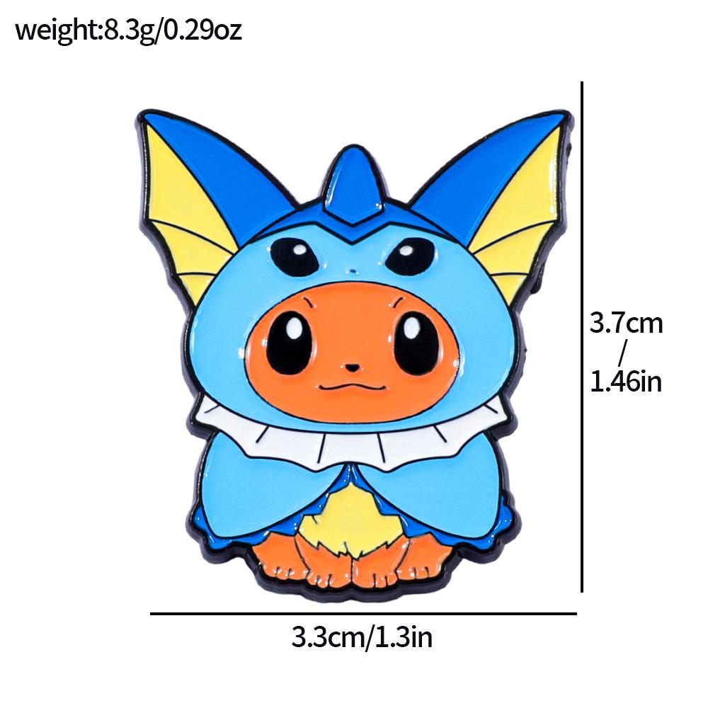 Japanese Anime Pokémon Metal Badge Pokémon Pokémon Pokémon Alloy Brooch