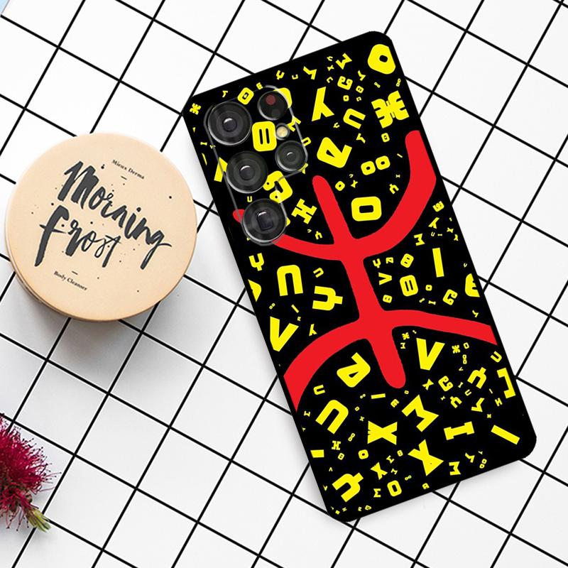 Amazigh Symbol Berber Akademie Hülle Für Samsung Galaxy S23 S21 Ultra S22 S20 FE S8 S9 S10 Note 10 Plus Note 20 Ultra Abdeckung