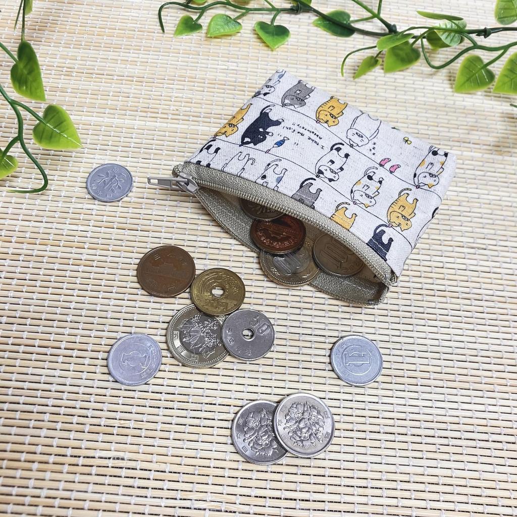 Mini Small Item Makeup Coin Cat Cosmetic Travel Accessory Made In Pouch, Case, Pouch, Cat, Purse, Print, Pouch, Pouch, Pouch, Japan, CW-001 (No-03)