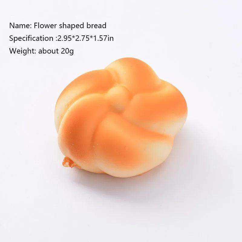 Pane Artificiale Sollievo dalla Pressione Impastare Sollievo dallo Stress giocattolo Cibo Finto Accessorio per Fotografia Modello per Vetrine e Armadietti fidget toy regali