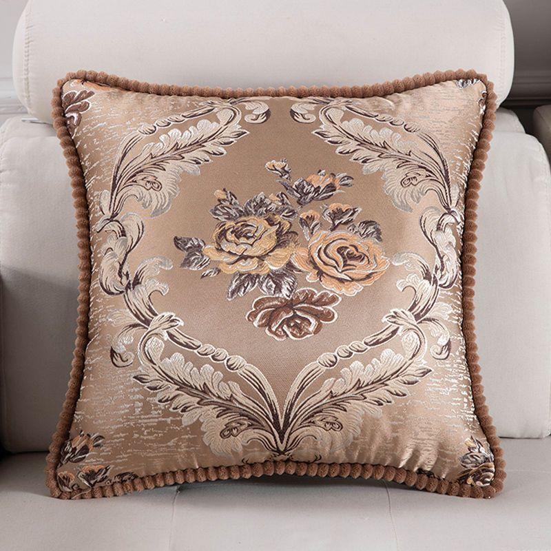 

Одномісна європейська жаккардова наволочка, диванна подушка, вишита прямокутна диванна спинка для вітальні, наволочки 48*48CM