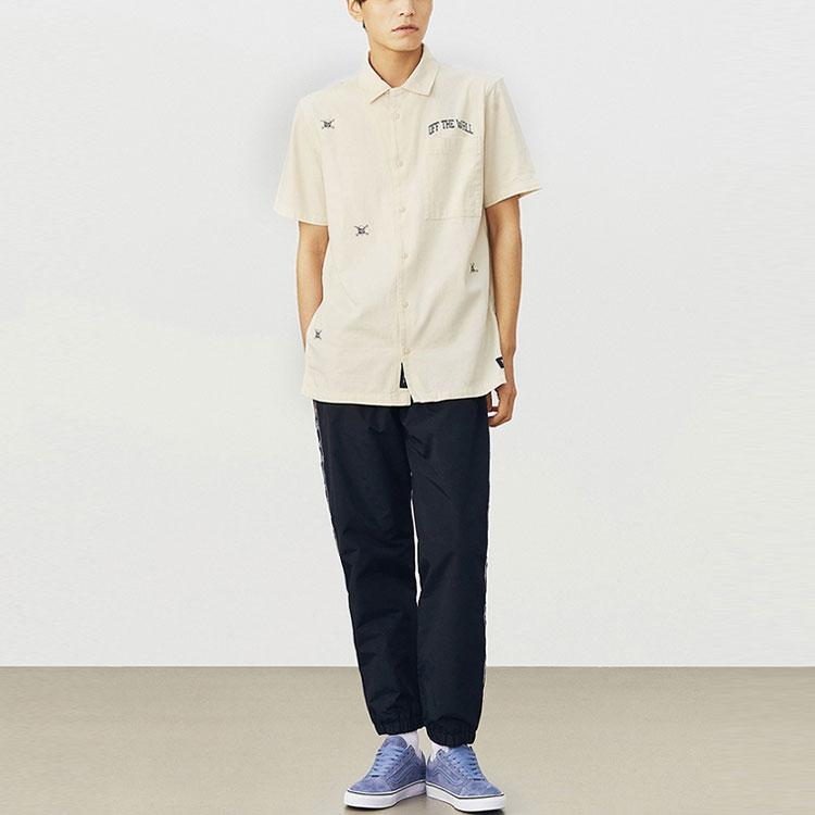 Vans Casual Short Sleeve Work Shirt Men Shirts Off-White VN0A545VZ6K