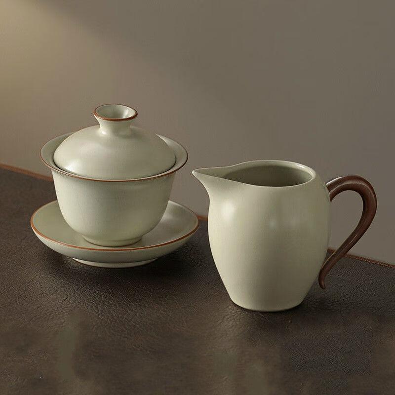 Naijiang Ru Kiln Ceramic Gaiwan Tea Set