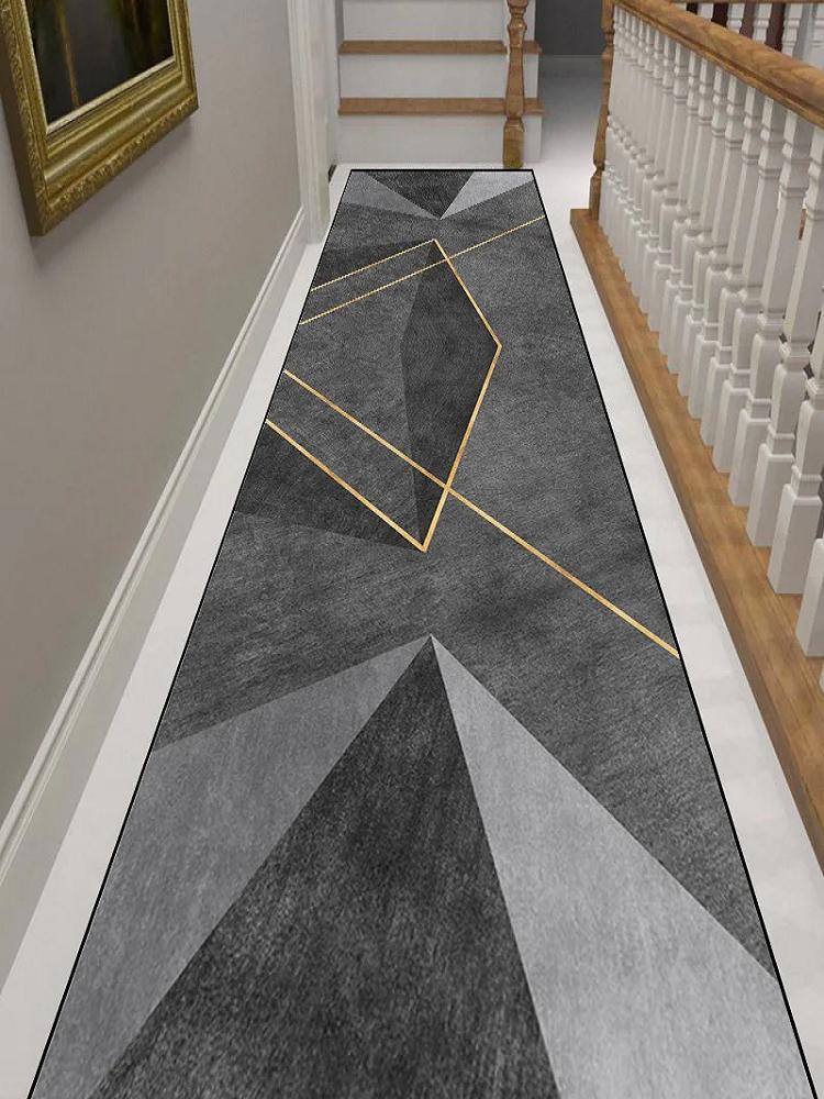 Nordic Simple Geometric Long Strip Carpet, Corridor Entrance Carpet, Staircase Corridor Carpet, Home Decoration