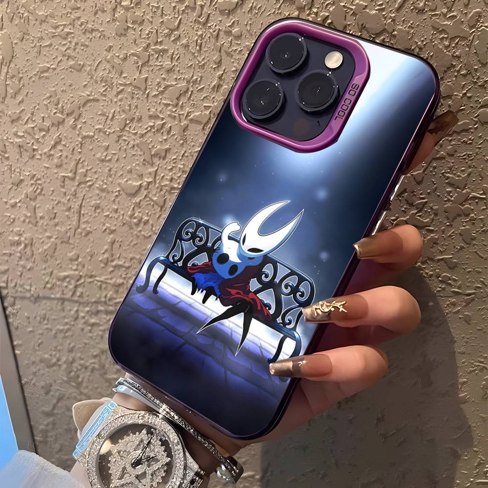 Hot H-Hollow K-Knight Game Phone Case For iPhone 17,16,15,14,13,12,11,Pro,XS,Max,Plus,Mini,SE4,E Purple Matte Shockproof Cover iPhoneX