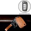 Key Case Protection Cover for Geely Models: New Emgrand GS, GL, Boyue, Vision X6/X3, S1, Borui, EC7 - Cowhide with Buckle.