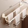 Wall-Mounted Punch-Free Double Rod Towel Rack