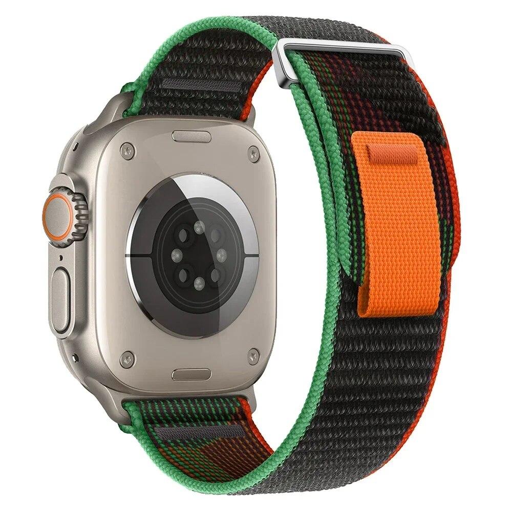 Trail Loop Band for Apple Watch Ultra 2 49MM Strap 44mm 40mm 41mm 42mm Correa Bracelet for IWatch Series 9 8 7 6 5 Se 45mm Strap