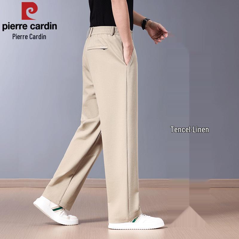 Pierre Cardin Men's Summer Tencel Linen Blend Casual Pants
