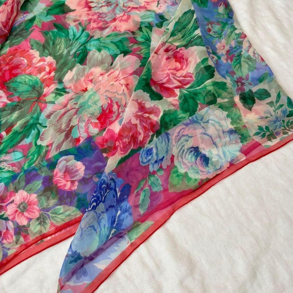 Used Kenzo stole shawl floral print large scarf
