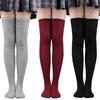 Damen Über Knie Oberschenkelhohe Socken Akademischer Stil einfarbig Lange Socken Über Knie Strümpfe Für Damen Mädchen