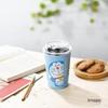 Vacuum Insulated Stainless Steel Keeps Drinks Hot or Product 008193 "Doraemon" Double-Walled Tumbler, Medium, Blue, Capacity Approx. 400ml, Diameter