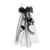 Halloween Gothic Dark Black Mesh Hair Headpiece for Women Party Costume Accessory