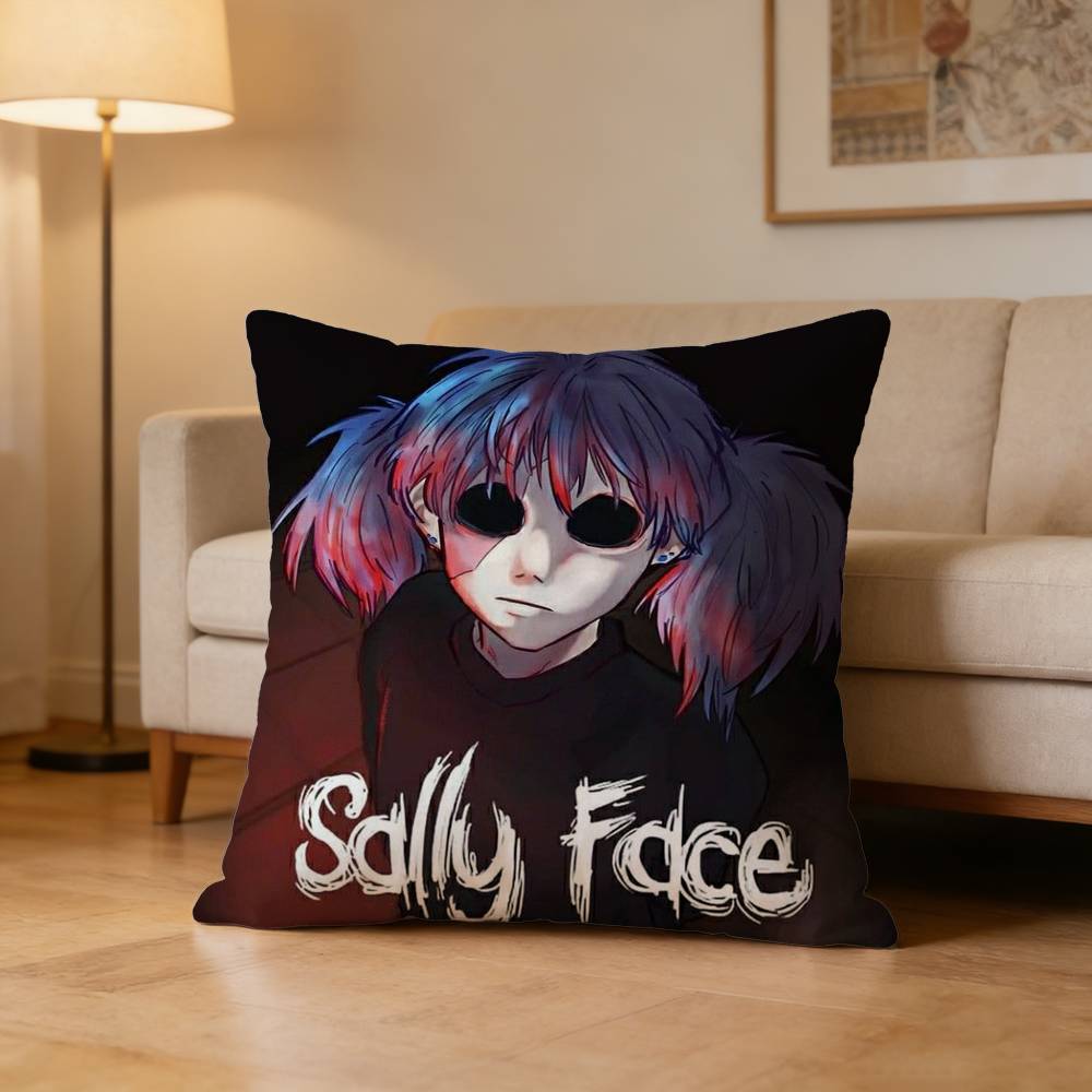 

SSally Game FFace Pillow Case Cushion Cover Throw Pillow Case For Car Sofa 30x30cm