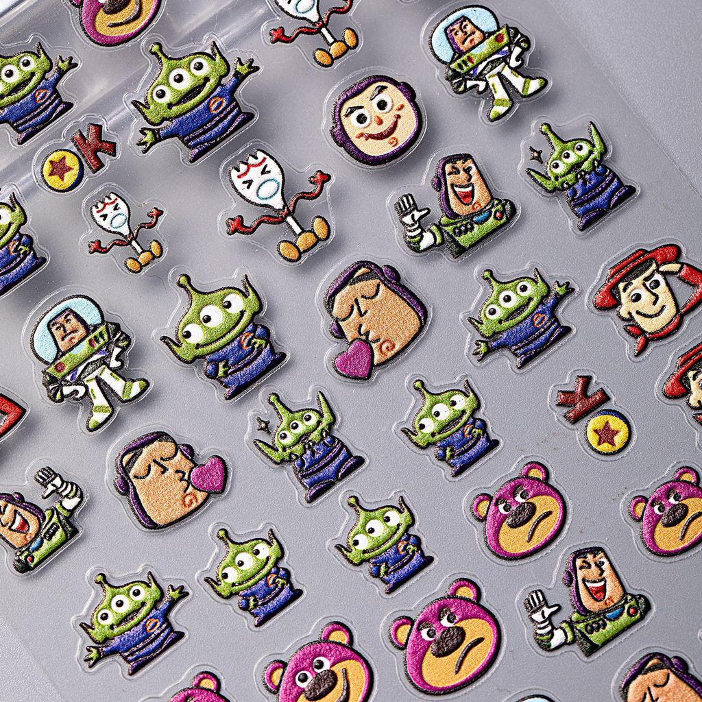 5D Embossed Cute Buzz Lightyear Cartoon Nail Art Stickers