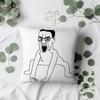 C-Chudjak Poljak Funny Meme cushion cover For Sofa Car Office Cafe Soft And Comfortable Double-Sided Printing Pillow Cover