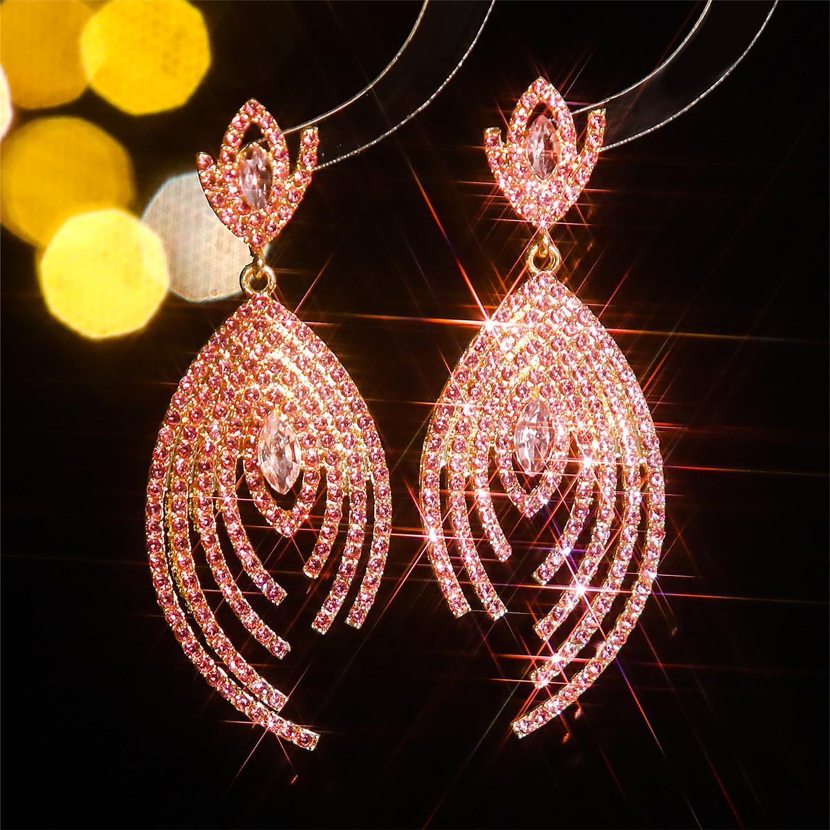 

Высококачественные роскошные цветные хрустальные серьги, персонализированные преувеличенные блестящие женские серьги