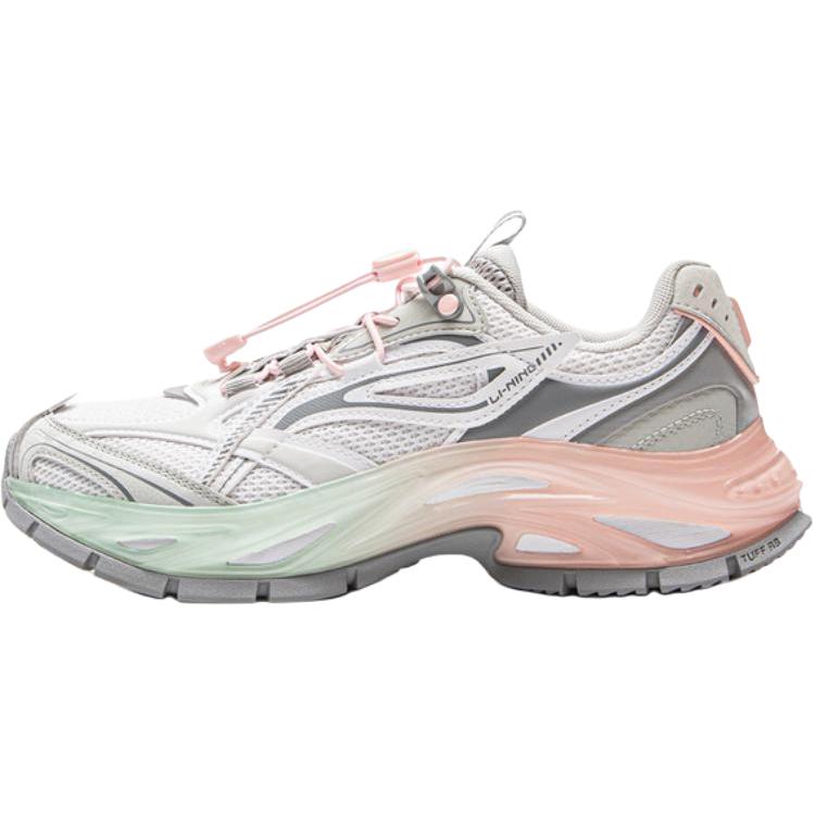 Li Ning Kids Fashion Comfortable Durable Low Top Casual Shoes Kids Sneaker Gray White YKCV094-2