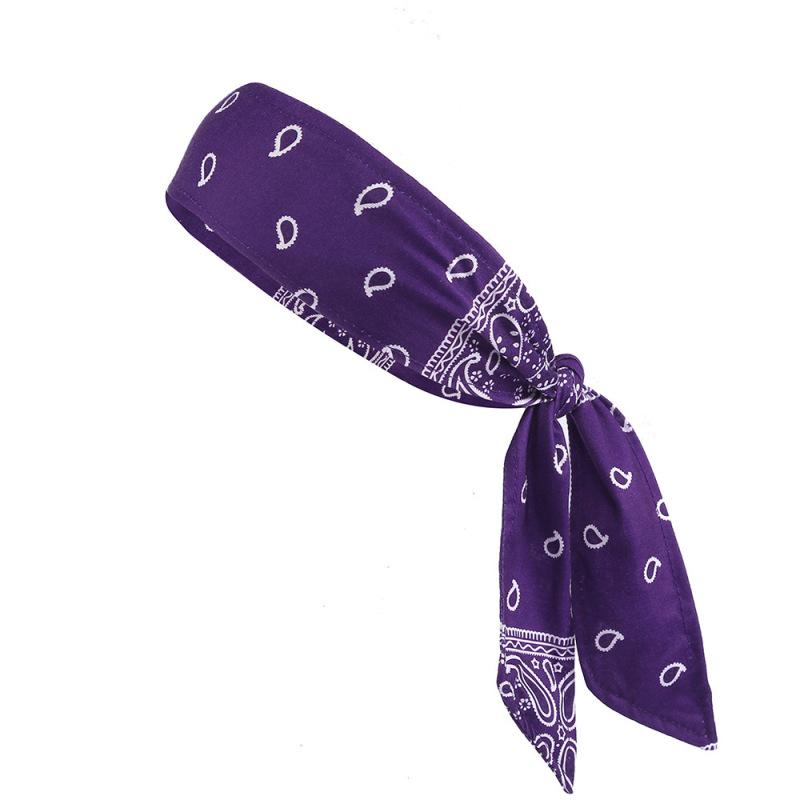 5Pack Strap Style Cycling and Running Sweat Absorbing Headband, Summer Cooling Ice Silk Headband