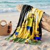 Asciugamano da Spiaggia Morbido ad Asciugatura Rapida Tema Cristiano Ronaldo?Asciugamano Asciutto Per Vacanze Estive Al Mare Nuoto