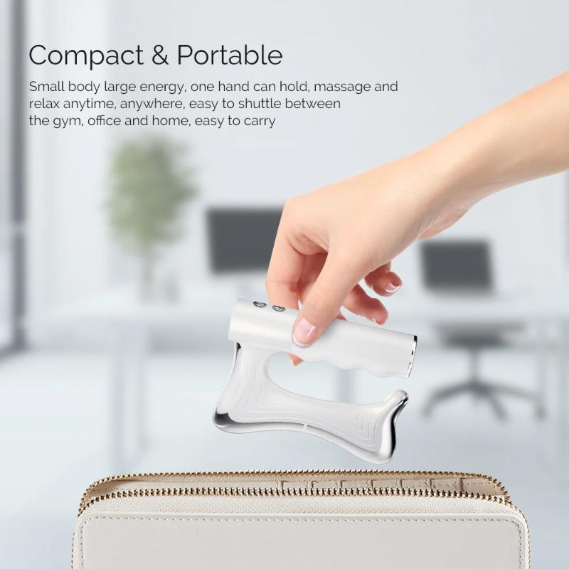 2026 New Gift Electric Fascia Scraper Micro Current Compression Muscle 10500RPM Vibration Relaxation Massager Body Shaping Massage Knife