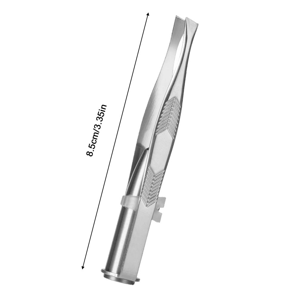 

Портативный светодиодный пинцет для бровей из нержавеющей стали, пинцет для удаления волос на бровях со светодиодной подсветкой, инструмент для макияжа A