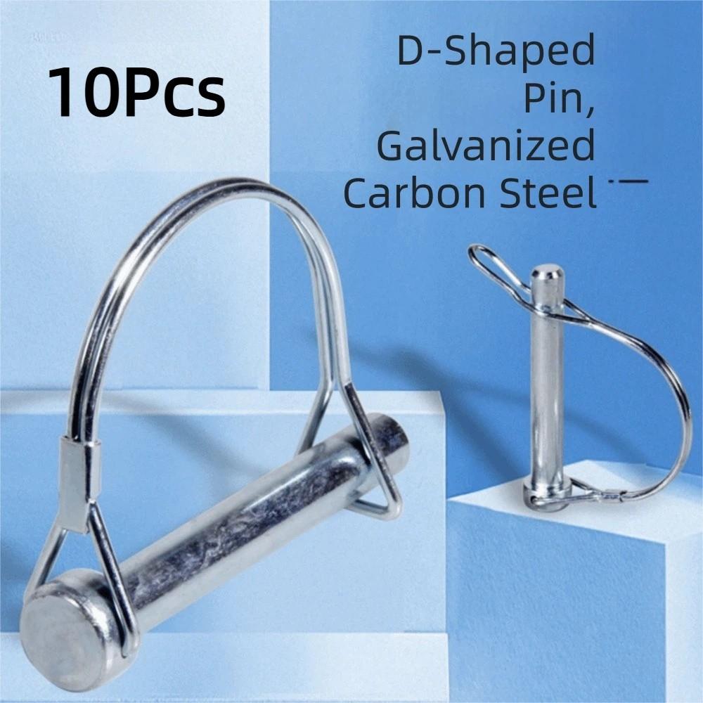 D Shape Trailer Locking Pin Round Loop Wire Lock Pin Trailer Coupler Pin  Farm Trailers