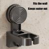 Plastic Suction Cup Hair Dryer Holder Wall Mounted Reusable Hair Dryer Storage Rack Punch-Free Space Saving