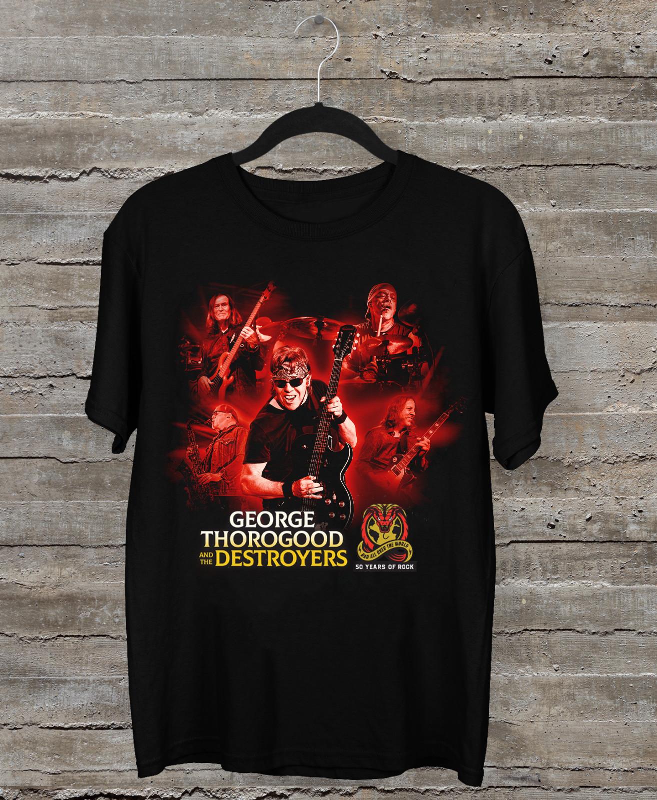 NEW George Thorogood & The Destroyers 2024 tour Black All Size Shirt 2XL