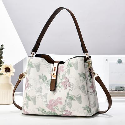 Bucket Bag New Year's Gift Bag Mom Bag Gift Handbag Printed Fashion One Shoulder Oblique Span Women's Bag