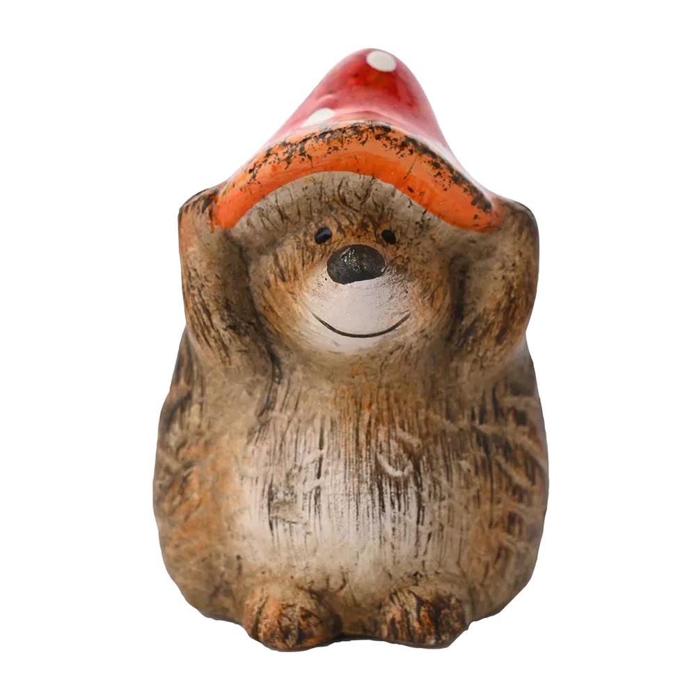Country Living Hedgehog With Toadstool Hat Ornament