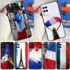 France National Flag Case For Oppo A98 A78 A58 A15 A16 A17 A5 A9 A91 A52 A72 A76 A96 A74 A94 A54 S A57 A77 Cover