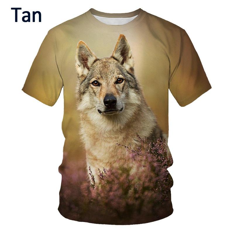 German Shepherd Dog T Shirt 3D Cute Doggy Printed Funny Puppy