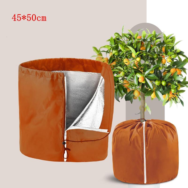 

Reusable Plant Frost Cover Winter Protection Bag with Drawstring Cold Resistant Bug Proof Garden Blanket for Trees Shrubs Palms