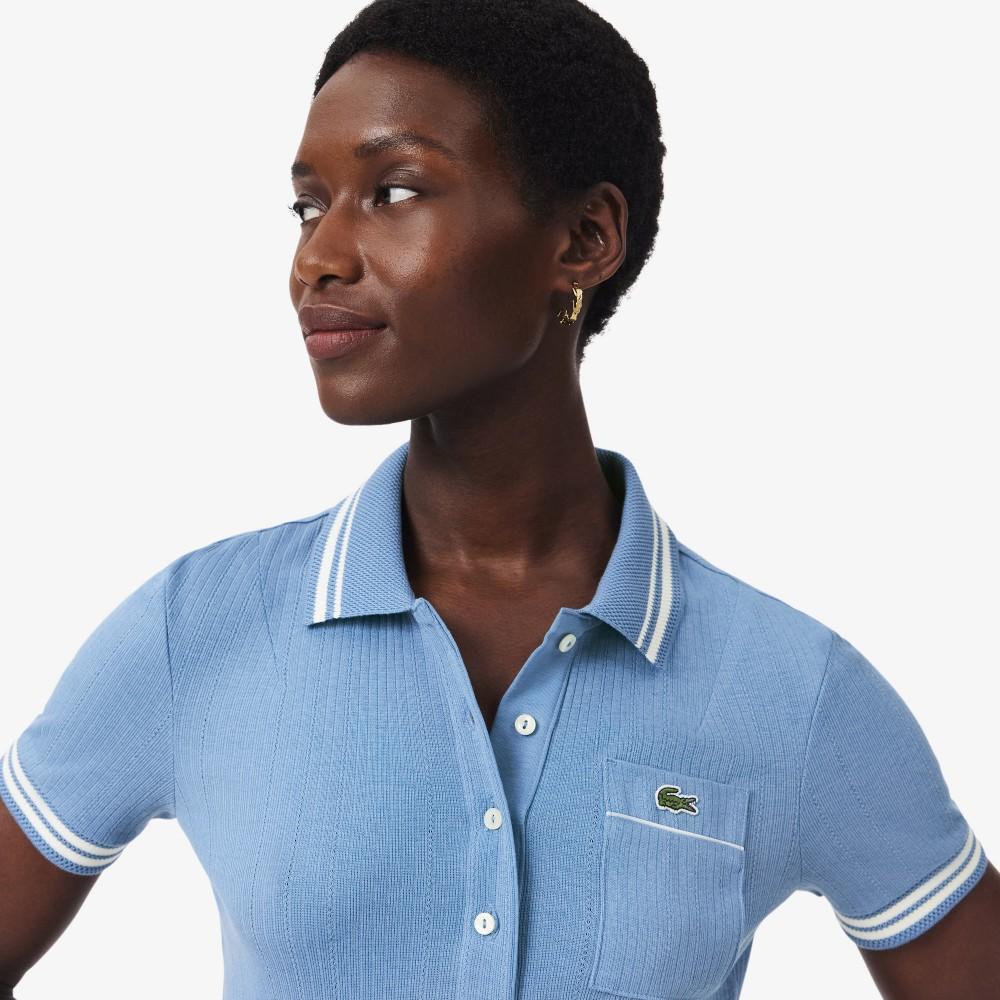 [lacoste] Women's Multi Rib Polo Shirt DF0858-56G2QB